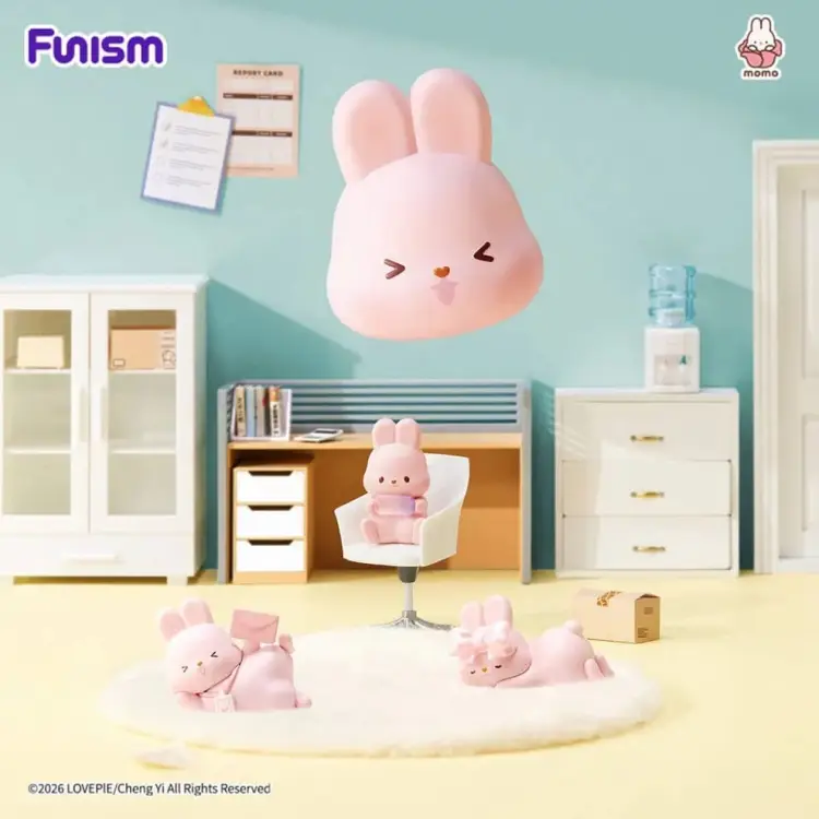 Funism - MOMO BUNNY - 24h Life Diary Series - Blind Box 4 Figure set