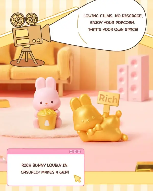 Funism - MOMO BUNNY - 24h Life Diary Series - Blind Box 4 Figure set