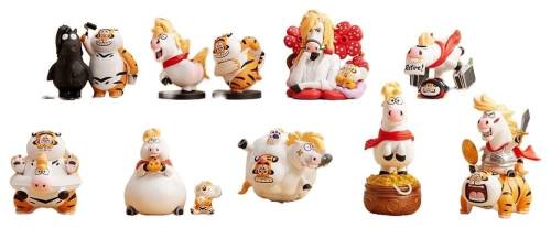 Funism - ALEXANDER THE FAT TIGER -Real crazy Horse Series -Blind Box 8 Fig. set