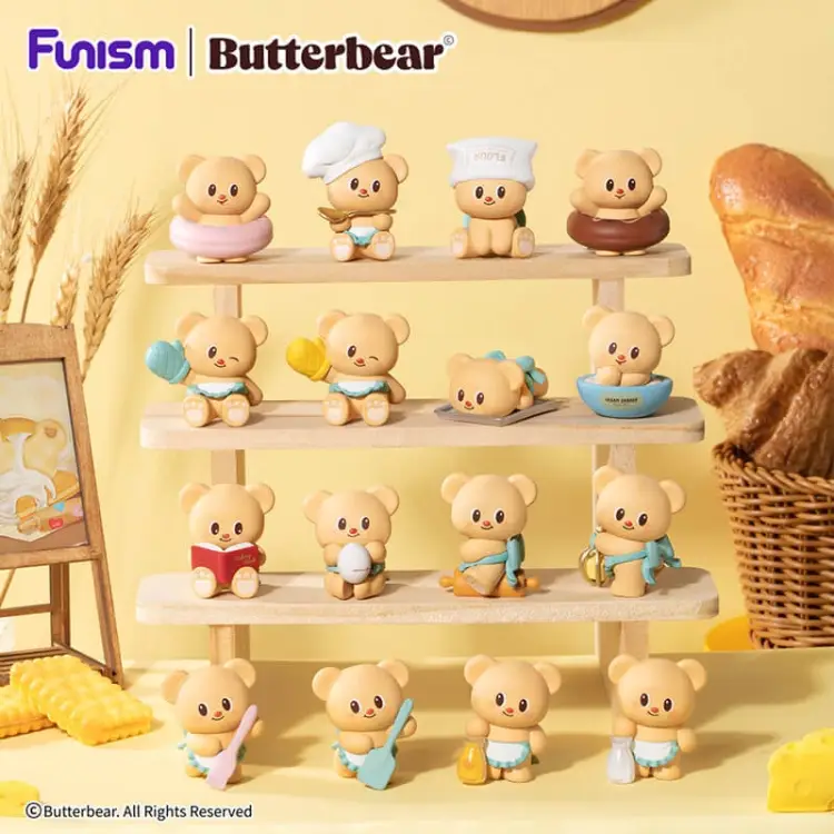 Funism - BUTTERBEAR - Baked with Love Series - Blind Box 6 Figure set