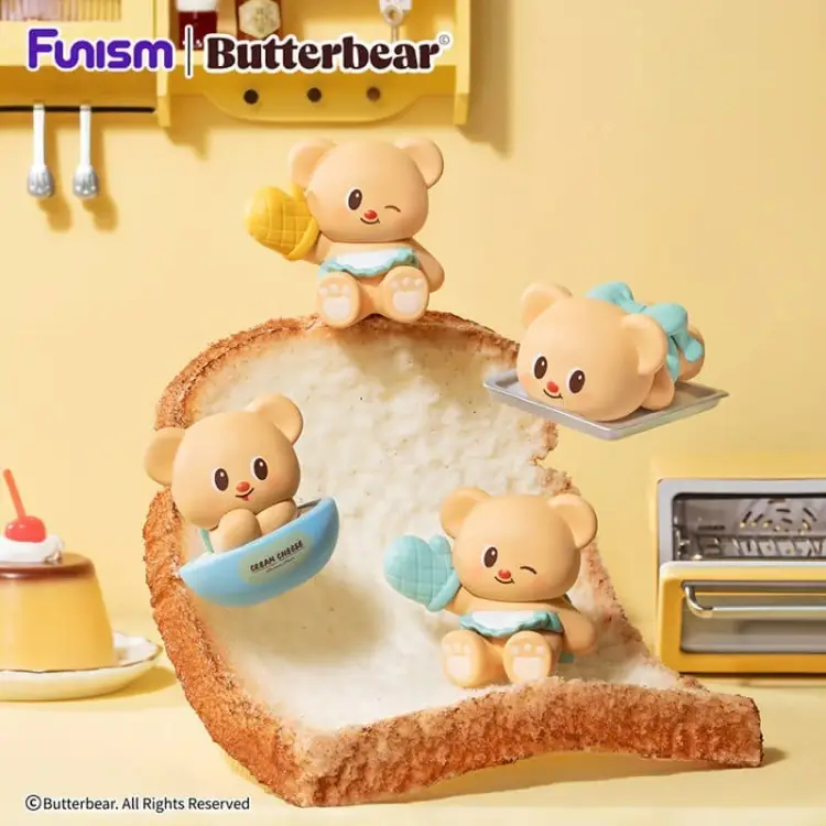 Funism - BUTTERBEAR - Baked with Love Series - Blind Box 6 Figure set