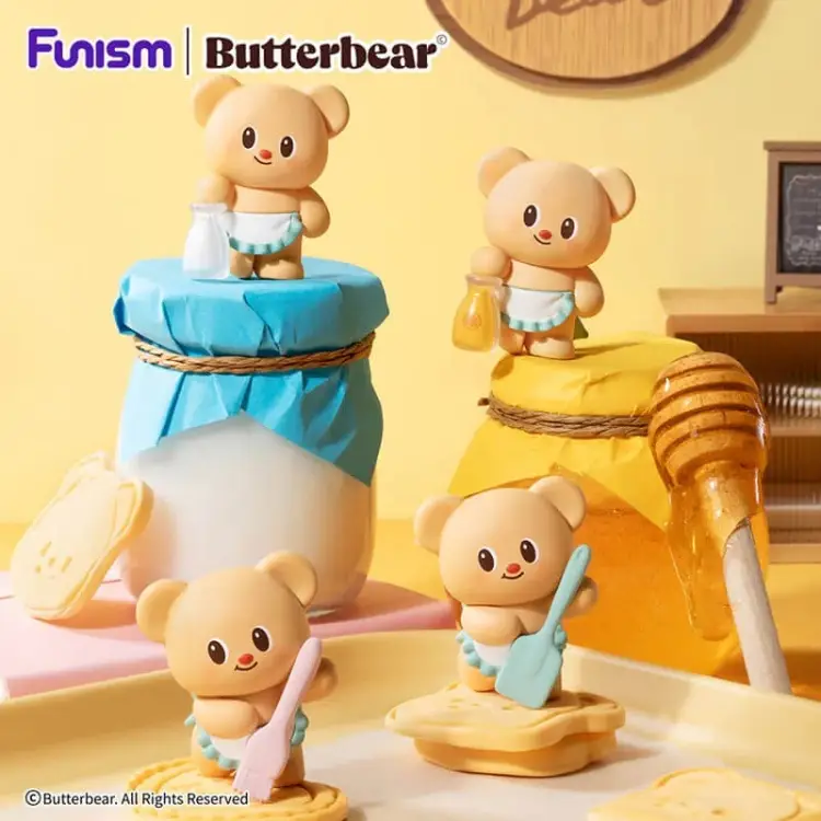 Funism - BUTTERBEAR - Baked with Love Series - Blind Box 6 Figure set
