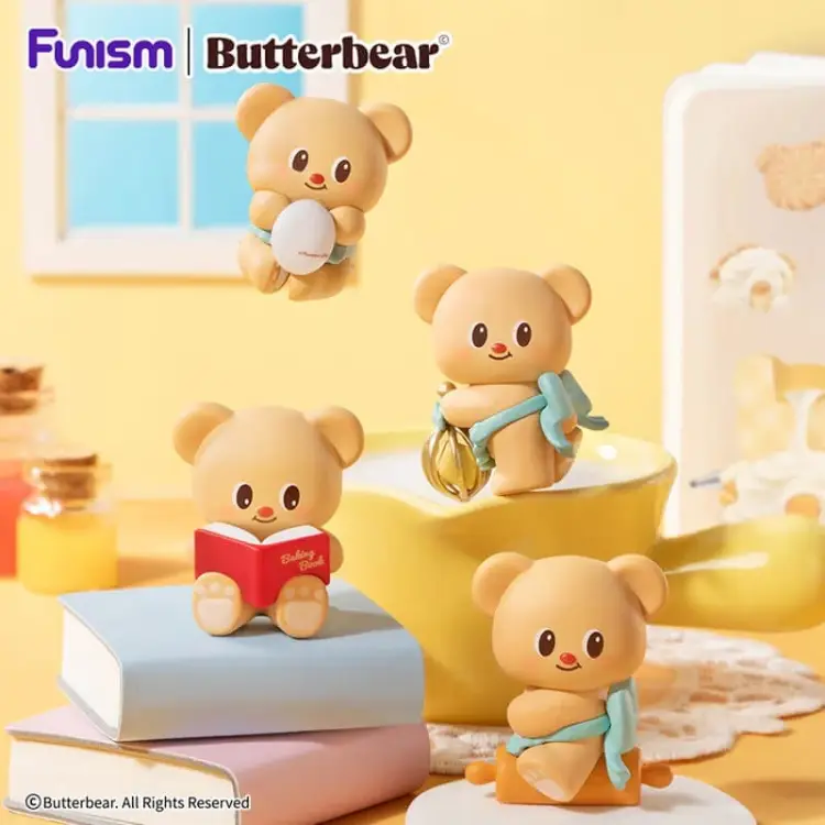 Funism - BUTTERBEAR - Baked with Love Series - Blind Box 6 Figure set