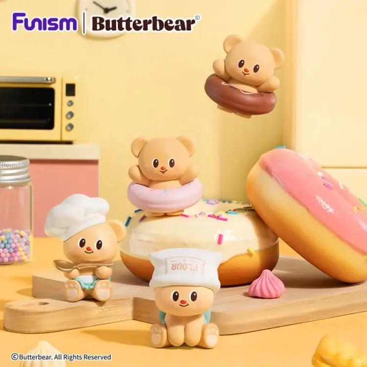 Funism - BUTTERBEAR - Baked with Love Series - Blind Box 6 Figure set