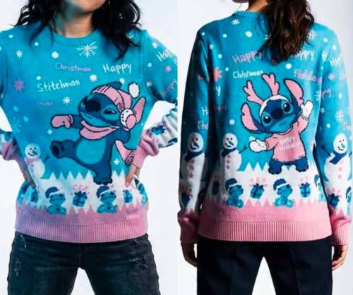 Cotton Division - LILO & STITCH - Stitch - Women Christmas Sweaters (M)