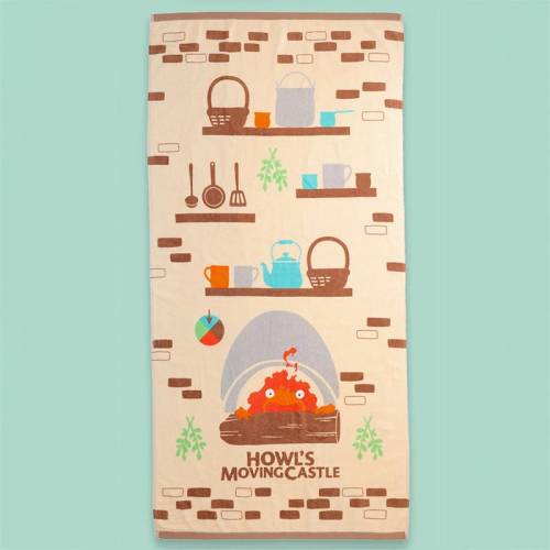 Benelic - HOWL'S MOVING CASTLE - Cook with calcifer - Bath Towel 70x140cm