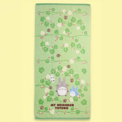 Benelic - MY NEIGHBOR TOTORO - Totoro Green Leaf - Bath Towel 70x140cm