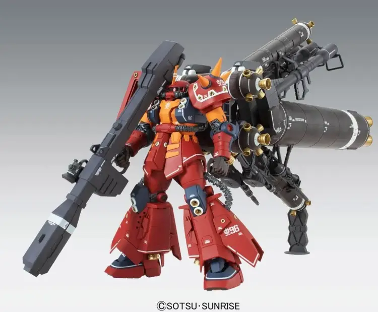 Bandai Model Kit - GUNDAM - MG 1/100 MS-06R Zaku II HM Psycho Zaku - Model Kit