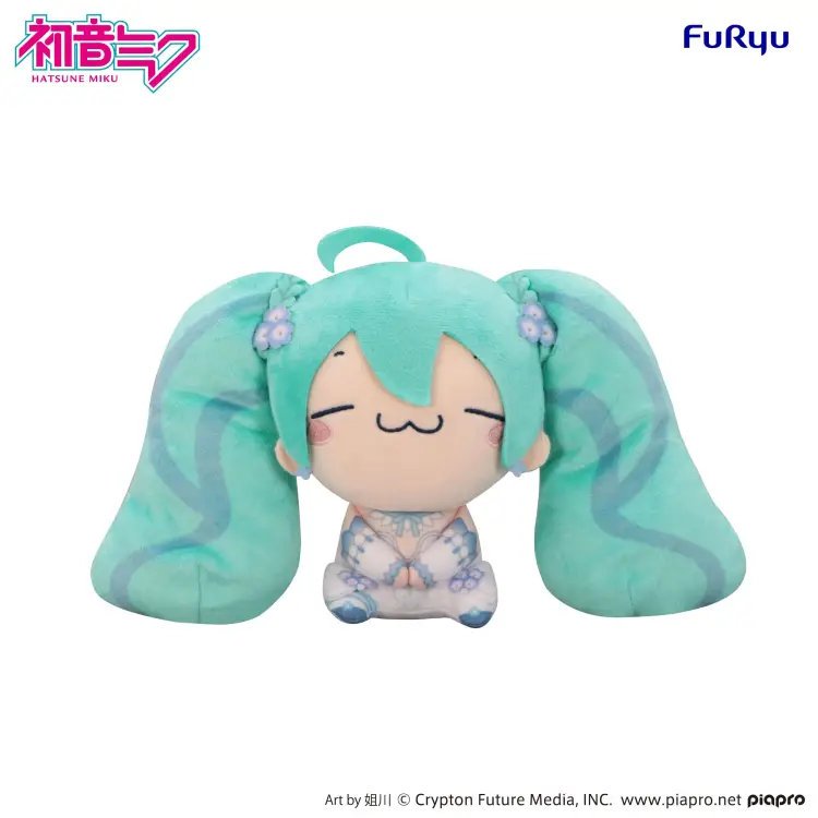 Furyu - HATSUNE MIKU - Nemophila B - Plush Toy Mochipico 15cm
