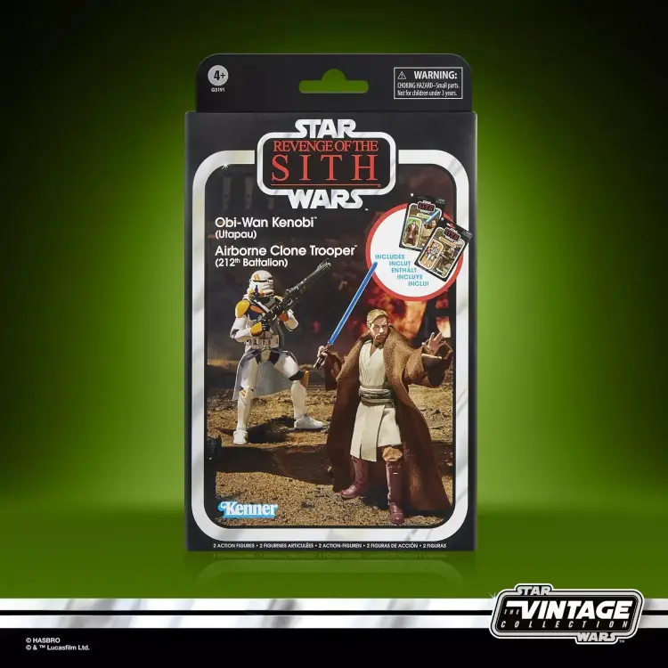 Hasbro - STAR WARS 3 - Obi-Wan & Clone Trooper - Figure Vintage Collection 10cm