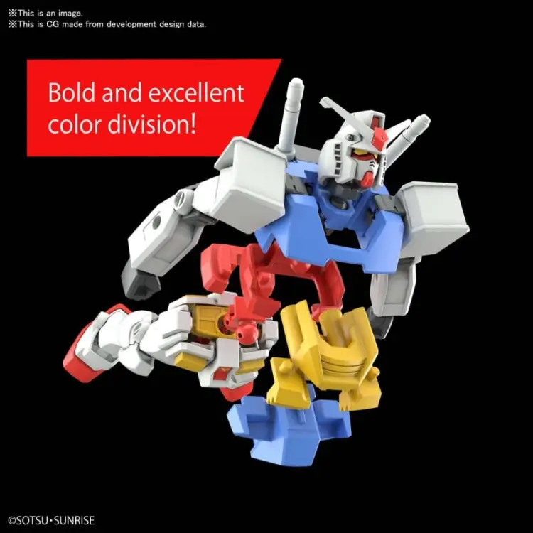 GUNDAM - EG 1/144 RX-78-2 Gundam - Zestaw modelarski 14 cm