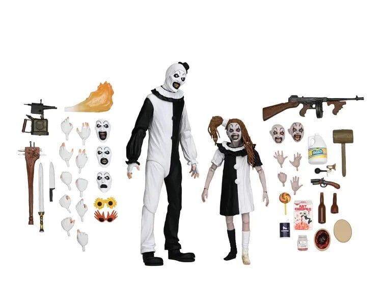 Neca - TERRIFIER 2 - Art the Clown & Little Pale Girl - Ultimate Figure 17cm