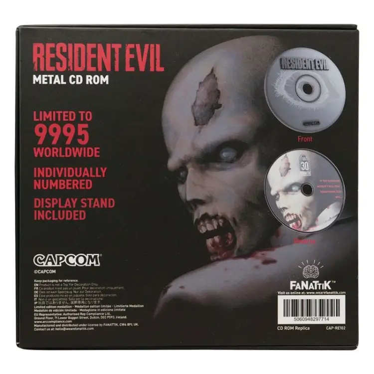 Fanattik - RESIDENT EVIL - CD-Rom 30th Anniversary" - Limited Editon Replica