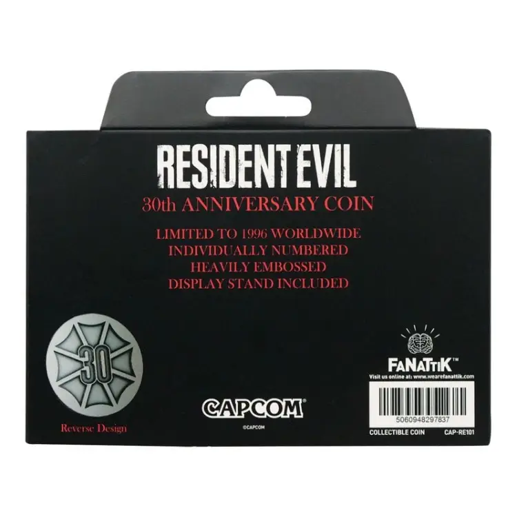 Fanattik - RESIDENT EVIL - 30th Anniversary - Limited Edition Coin