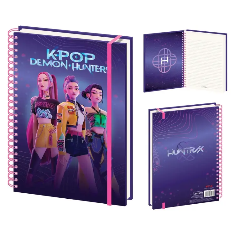 Pyramid - K-POP DEMON HUNTERS - Huntrix - A4 Wiro Notebook