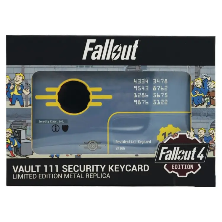 Fanattik - FALLOUT 4 - Vault 111 Security Keycard - Replica Limited Edition