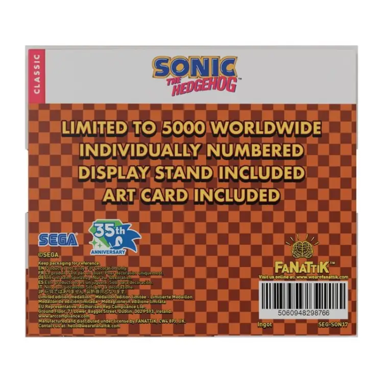 Fanattik - SONIC - Original Logo - Limited Edition Medaillon