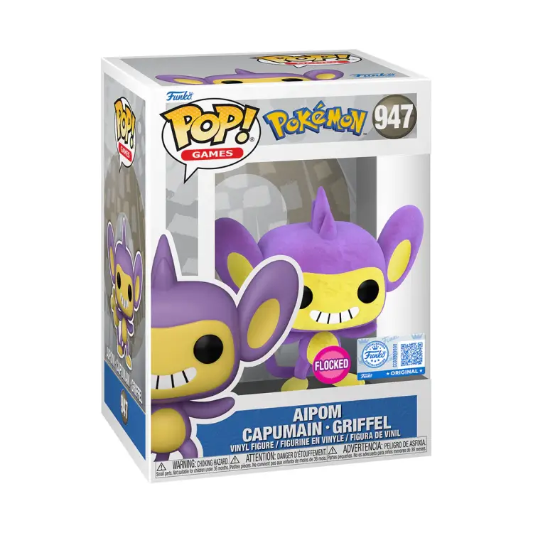 Funko - POKEMON - POP Games N° 947 - Aipom (Flocked)