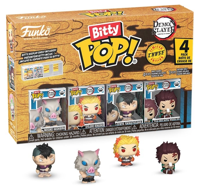 Funko - DEMON SLAYER - Bitty Pop 4 Pack 2.5cm - Inosuke