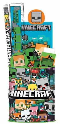 Vamos - MINECRAFT - Stationery Set + Pencil Pot - 7pc.