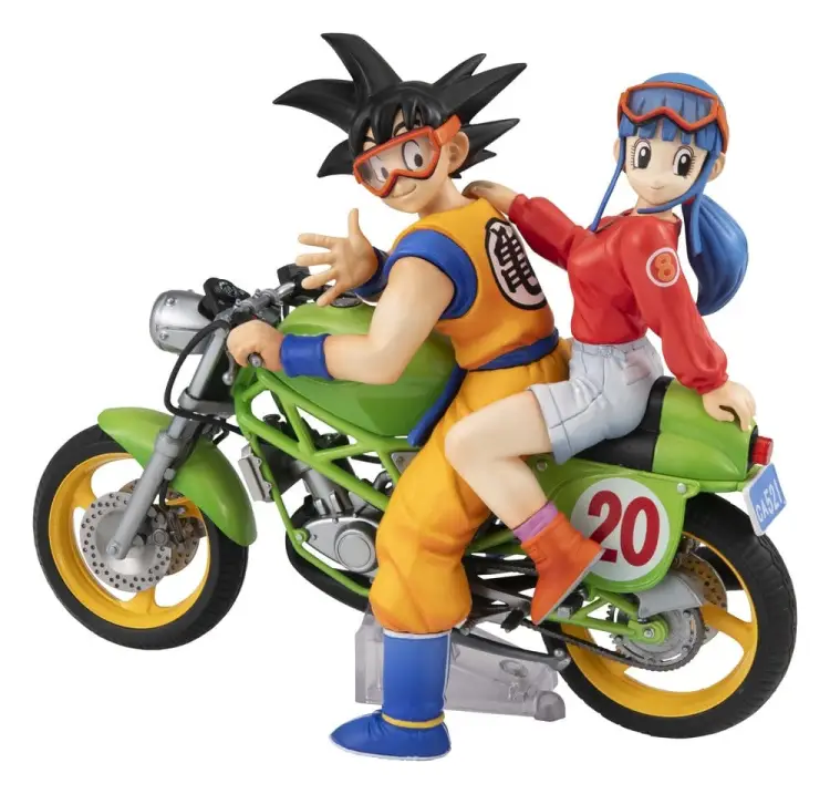 Megahouse - DRAGON BALL Z - Son Goku & Chichi - Statue Desktop Real McCoy 15cm