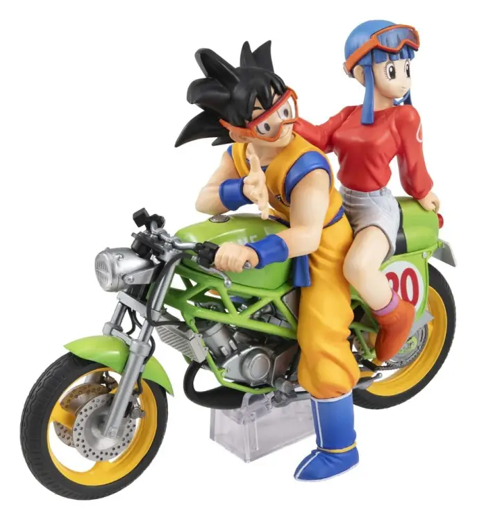 Megahouse - DRAGON BALL Z - Son Goku & Chichi - Statue Desktop Real McCoy 15cm