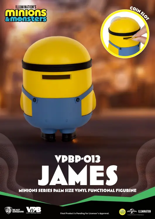 Beast Kingdom - MINIONS - James - Bank Vinyl Figure 11.4cm