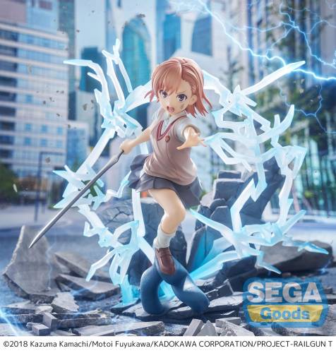 Sega Goods - A CERTAIN SCIENTIFIC RAILGUN T - Mikoto Misaka - Figure 23cm