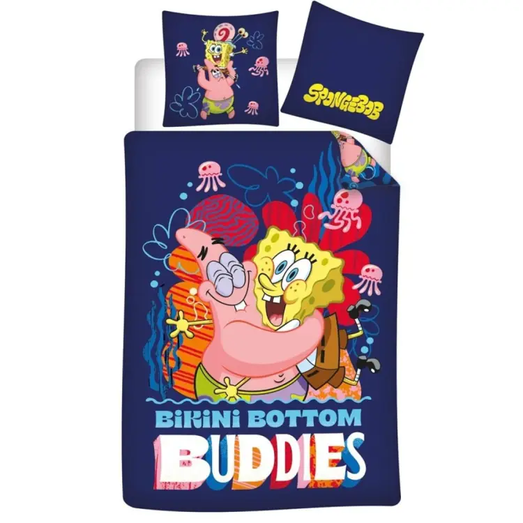 AyMax - SPONGEBOB - Buddies - Duvet Cover 140x200cm + 65x65cm