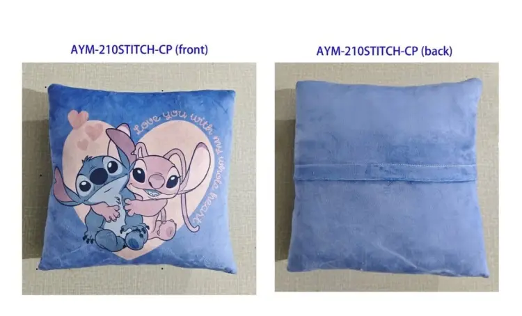 AyMax - LILO & STITCH - Love you whith my whole heart - Cushion 35x35cm