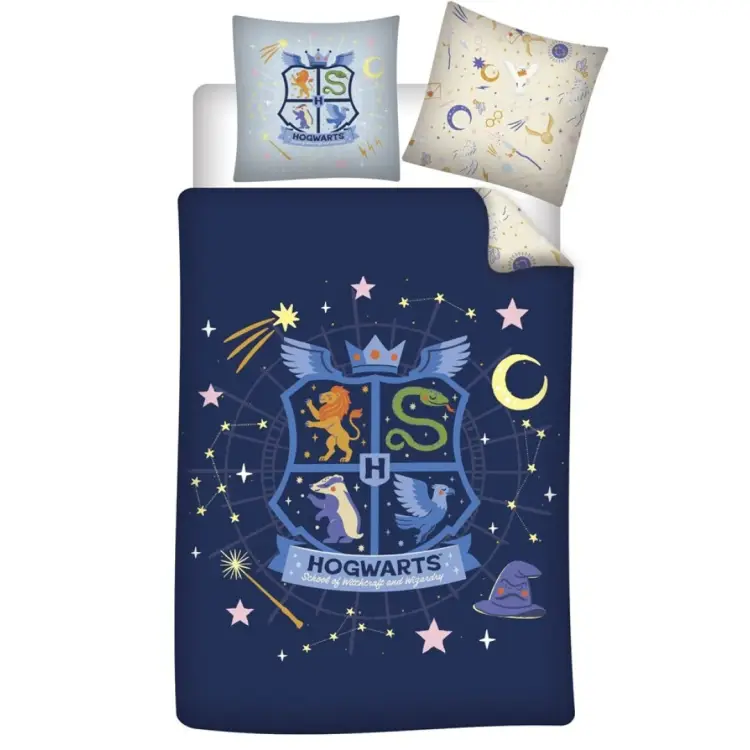 AyMax - HARRY POTTER - Hogwarts - Duvet Cover 140x200cm + 65x65cm