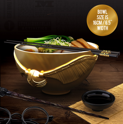 Paladone - HARRY POTTER - Golden Snitch - Ramen bowl with chopsticks