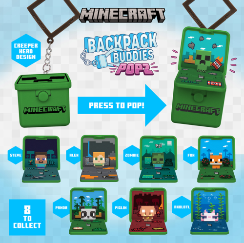 Paladone - MINECRAFT - Backpack Buddies (Display 24 Pcs)