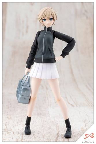 Kotobukiya Touhou Project - Rui Saotome - Sousai Shojo Teien Plastic Model Kit High School Tracksuit Dreaming Style Midnight Onyx 1/10