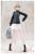Kotobukiya Touhou Project - Rui Saotome - Sousai Shojo Teien Plastic Model Kit High School Tracksuit Dreaming Style Midnight Onyx 1/10