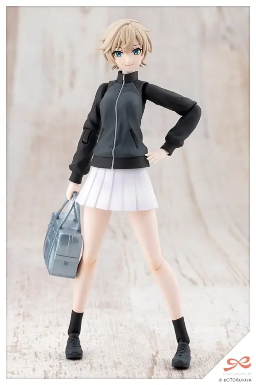 Kotobukiya Touhou Project - Rui Saotome - Sousai Shojo Teien Plastic Model Kit High School Tracksuit Dreaming Style Midnight Onyx 1/10