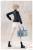 Kotobukiya Touhou Project - Rui Saotome - Sousai Shojo Teien Plastic Model Kit High School Tracksuit Dreaming Style Midnight Onyx 1/10
