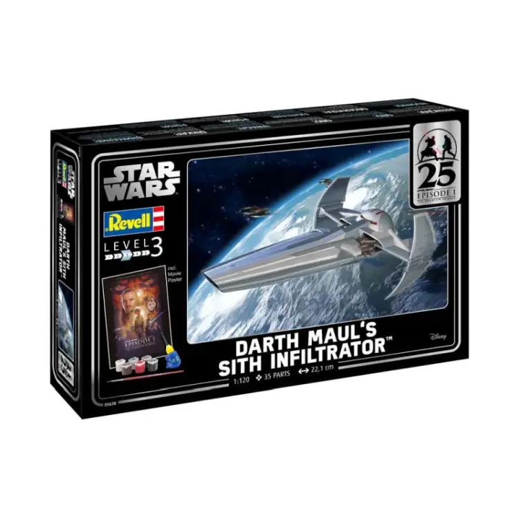 Model Revell Star Wars Episode I  - 1/120 Darth Maul's Sith Infiltrator 22 cm