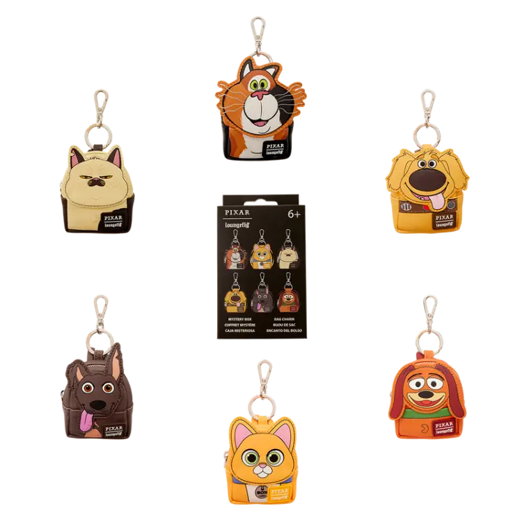 Loungefly - PIXAR - Dogs And Cats - Mini Backpack Bag Charm Loungefly Mystery Box