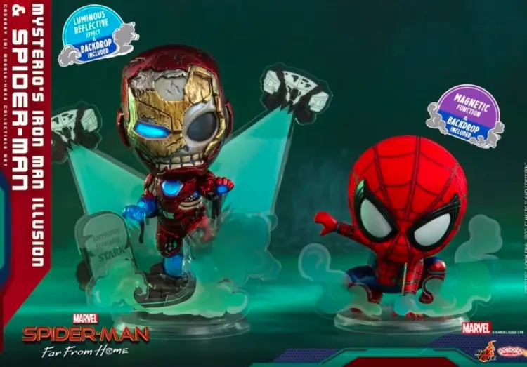 Hot Toys - SPIDERMAN - Cosbaby - Wave 3 - Mysterio's Iron Man Illusion & Spider