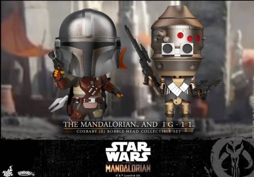 Hot Toys - STAR WARS - Cosbaby - Wave 3 - Mandalorian & IG-11 Set