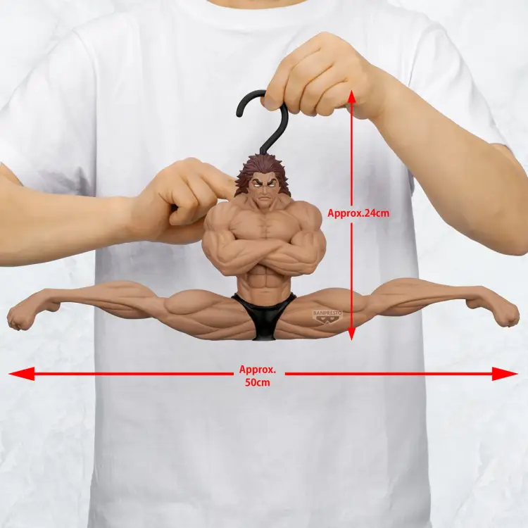 Banpresto - BAKI - Yujiro Hanma - Figure Hanger Grandista x Figure Life 24cm