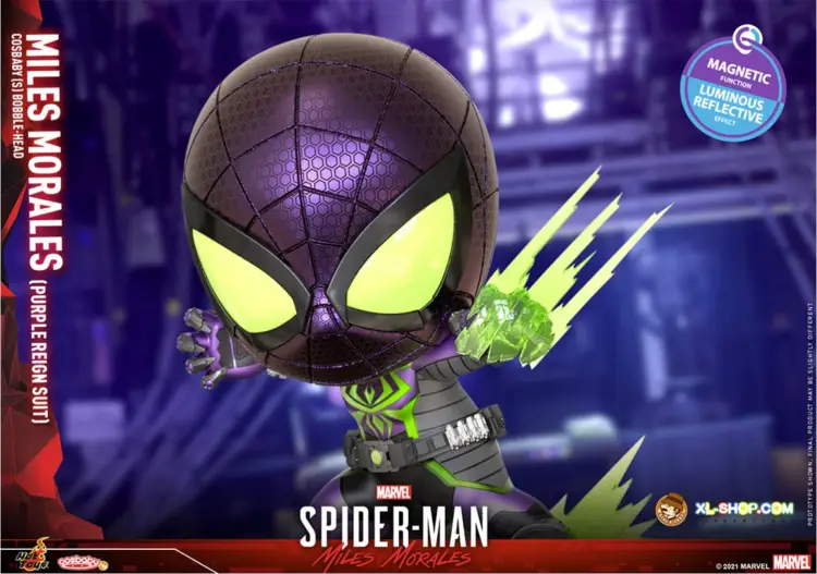 Hot Toys - SPIDERMAN - Cosbaby - Wave 5 - Miles Morales Purple Reign Suit