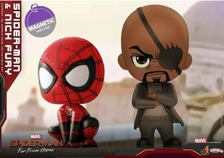 Hot Toys - SPIDERMAN - Cosbaby - Wave 4 - Spider-Man & Nick Fury Set