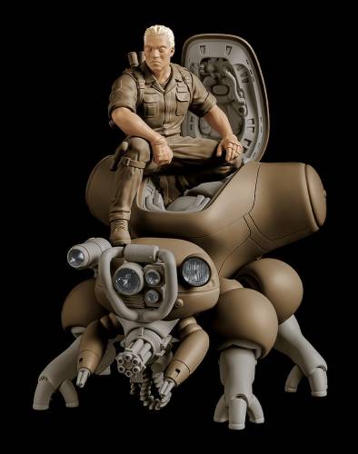Max Factory - GHOST IN THE SHELL - MF-95 Batou & Fuchikoma - Model Kit PLAMAX 8cm