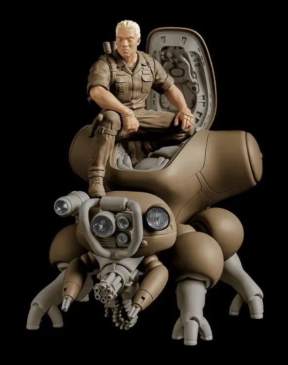 Max Factory - GHOST IN THE SHELL - MF-95 Batou & Fuchikoma - Model Kit PLAMAX 8cm