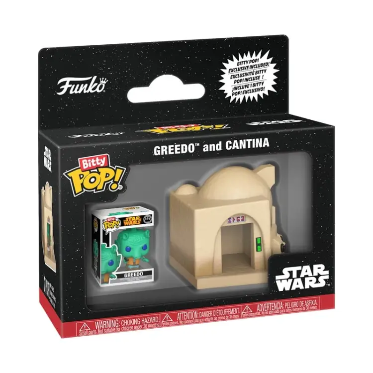 Funko - STAR WARS - Bitty Pop Town - Cantina with Greedo