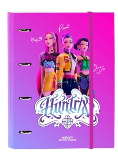 Safta - K-POP DEMON HUNTERS - 4-ring Binder with Sheets and 5 Dividers