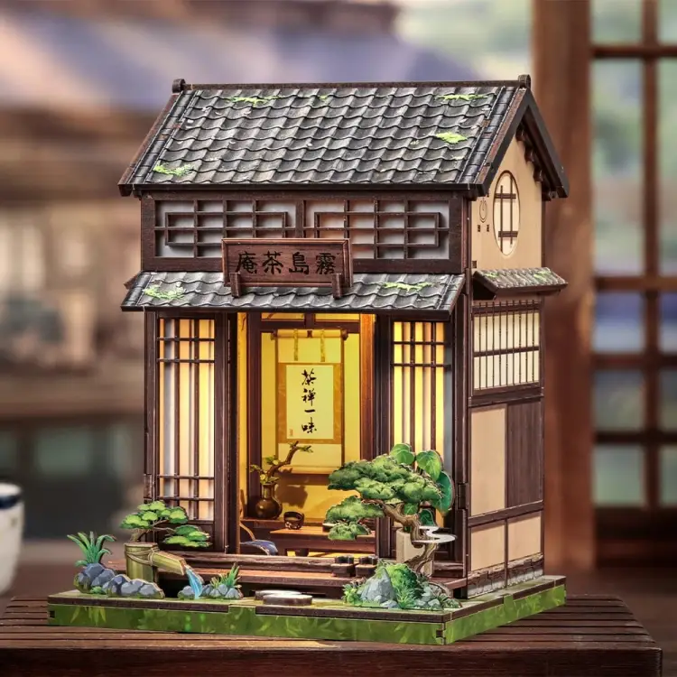 Cutebee - BOOK NOOK KIT - DIY - Kirishima Cha-an - 145pc + LED Light