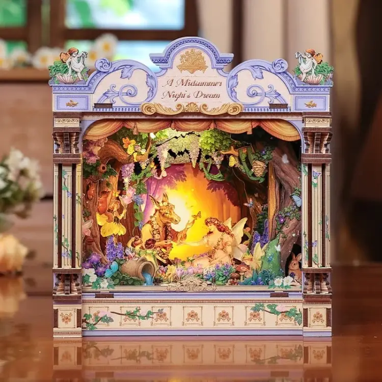 Cutebee - BOOK NOOK KIT - DIY - A Midsummer Night's Dream - 107pc + LED Light